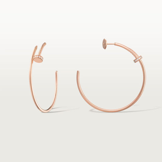 [ElanLuxe Jewelry]JUSTE HALF DIAMOND LARGE EARRINGS