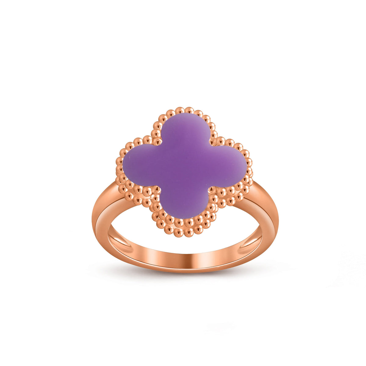 [ElanLuxe Jewelry]CLOVER RING ROSE GOLD COLLECTION
