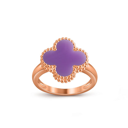 [ElanLuxe Jewelry]CLOVER RING ROSE GOLD COLLECTION