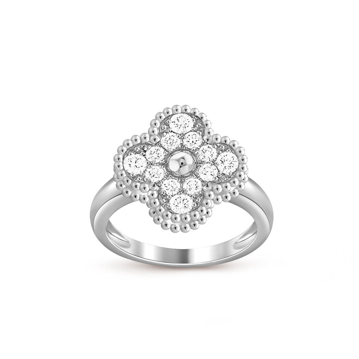 [ElanLuxe Jewelry]CLOVER SILVER RING COLLECTION