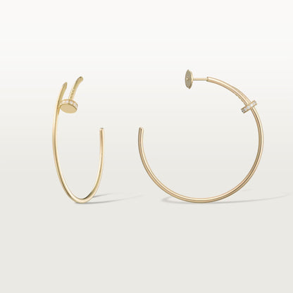 [ElanLuxe Jewelry]JUSTE HALF DIAMOND LARGE EARRINGS