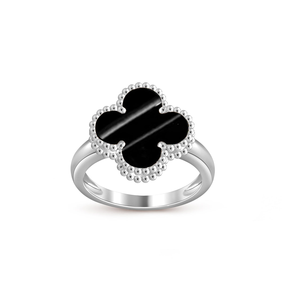 [ElanLuxe Jewelry]CLOVER SILVER RING COLLECTION