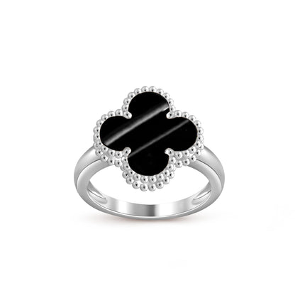 [ElanLuxe Jewelry]CLOVER SILVER RING COLLECTION
