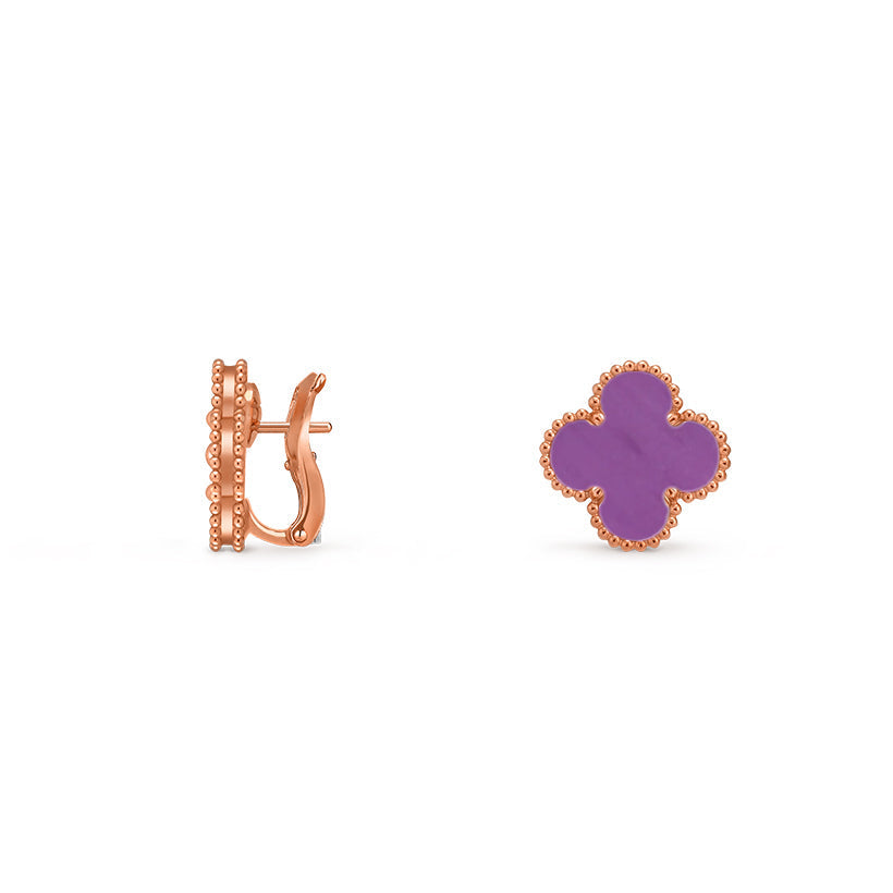 [ElanLuxe Jewelry]CLOVER 15MM MOP EARRINGS COLLECTION