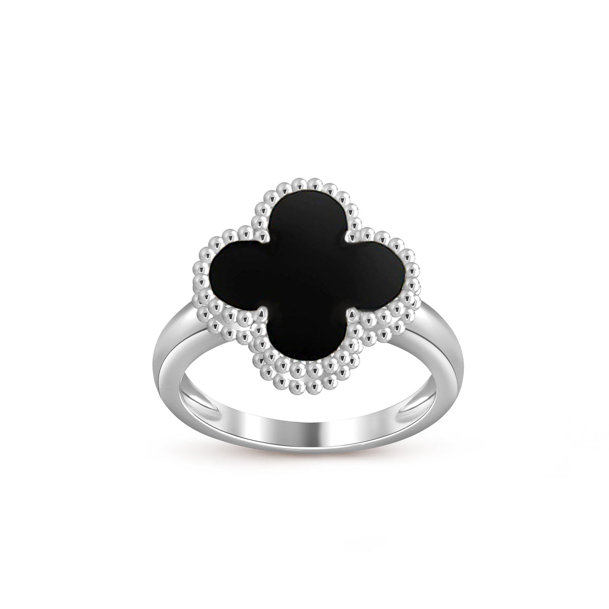 [ElanLuxe Jewelry]CLOVER SILVER RING COLLECTION