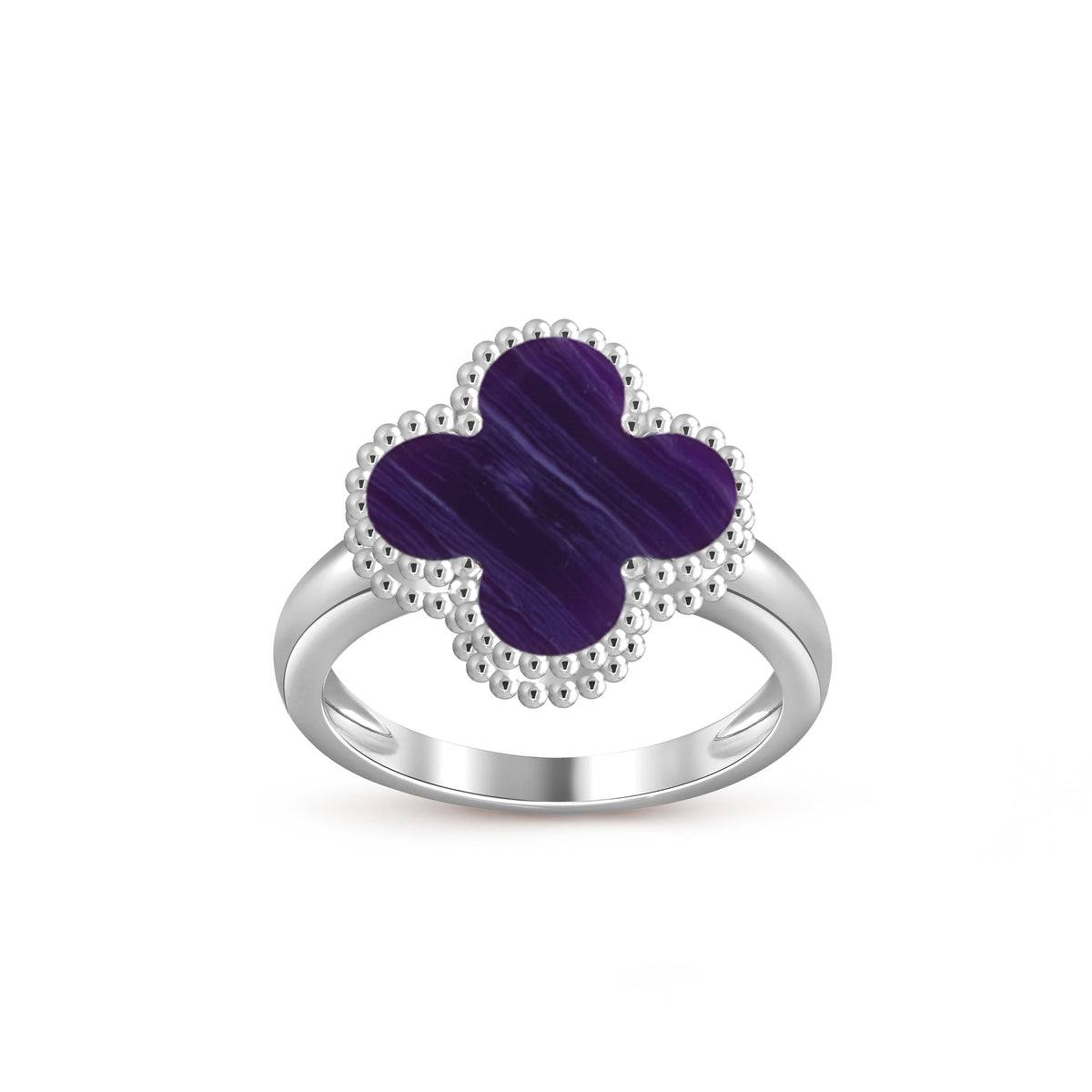 [ElanLuxe Jewelry]CLOVER SILVER RING COLLECTION