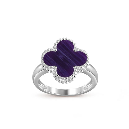 [ElanLuxe Jewelry]CLOVER SILVER RING COLLECTION