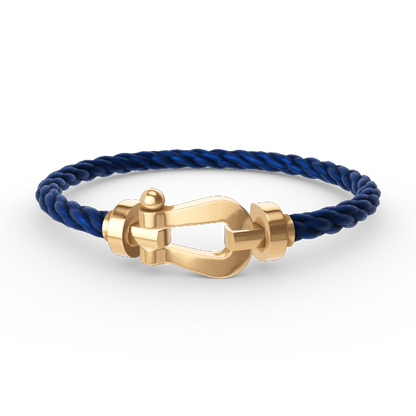 [ElanLuxe Jewelry]Force Horseshoe & Clover 5 Motifs Bracelet Stack Set