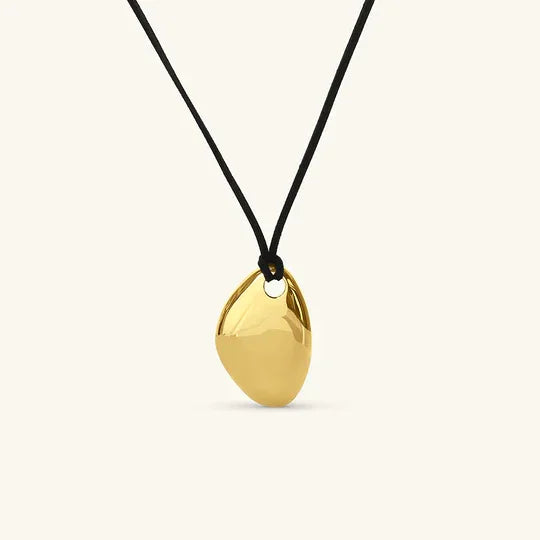 [ElanLuxe]Vionna Gold Pebble Pendant