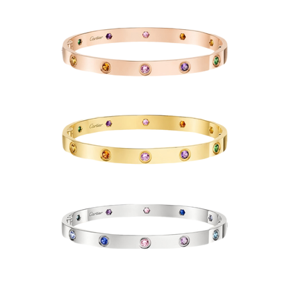 [ElanLuxe Jewelry]2026 RAINBOW LOVE BRACELET 6.1MM  10 DIAMONDS