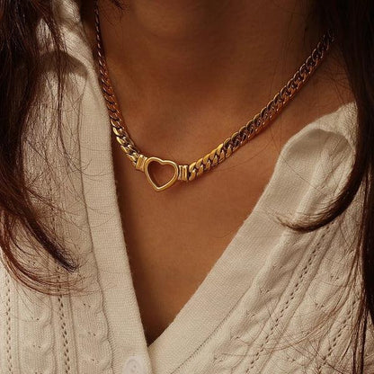 [ElanLuxe]Vali Heart Choker