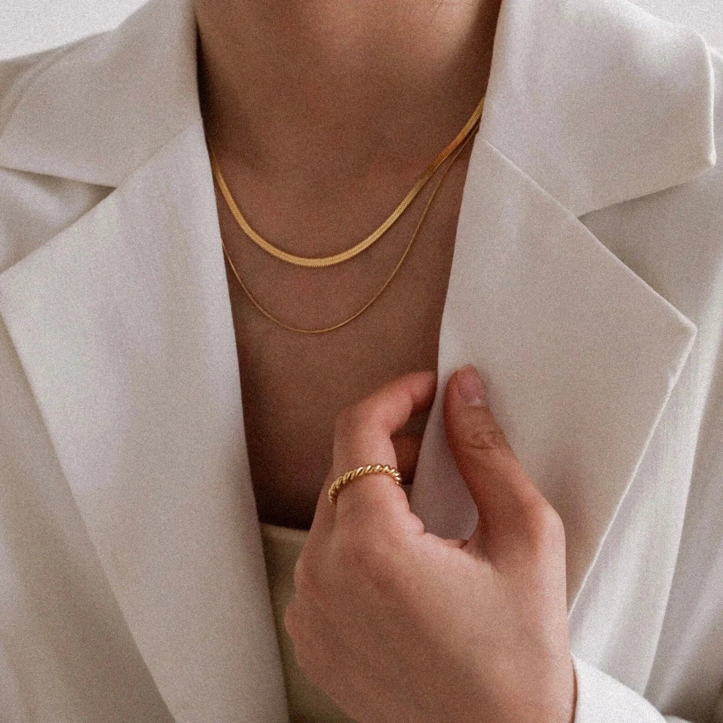 [ElanLuxe]Melody Gold Twist Ring