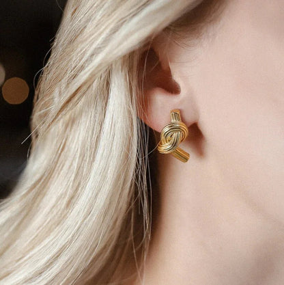 [ElanLuxe]Briony Gold Earrings