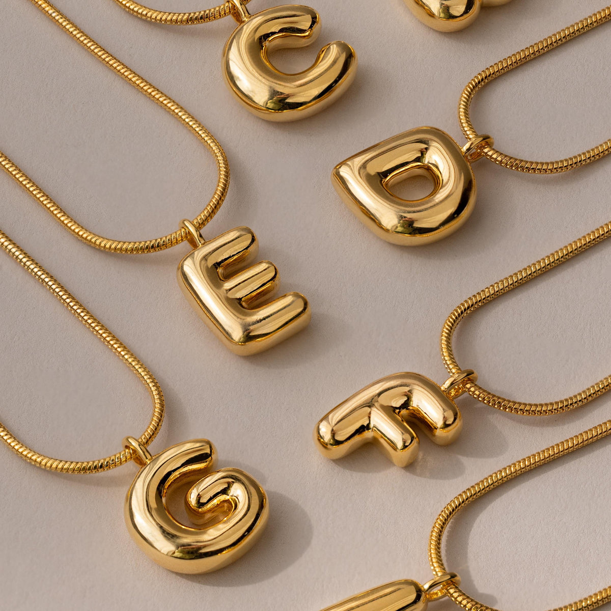 Bubble Letter Necklace