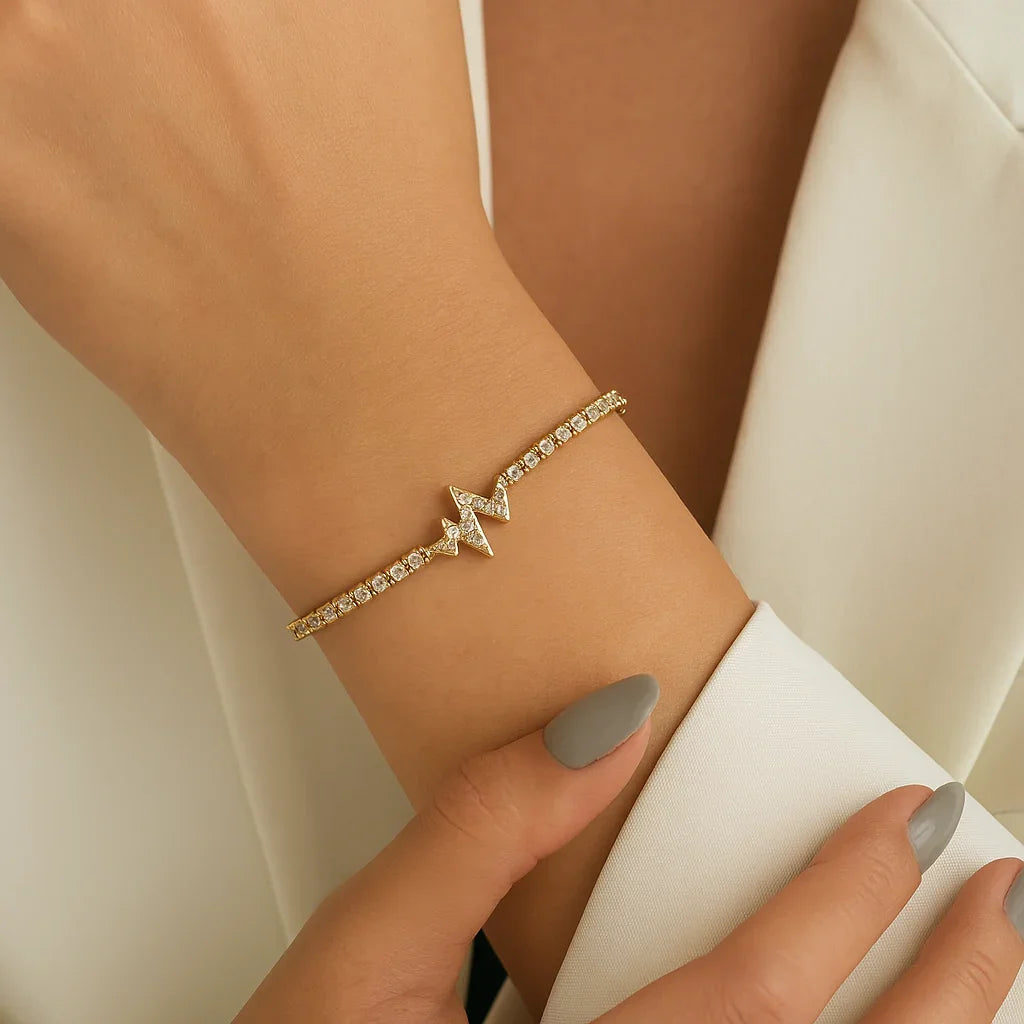[ElanLuxe]Annette Diamond Pulse Bracelet