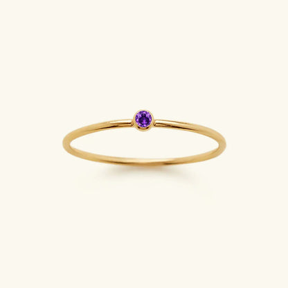 [ElanLuxe]Amelia Birthstone Stacker Ring