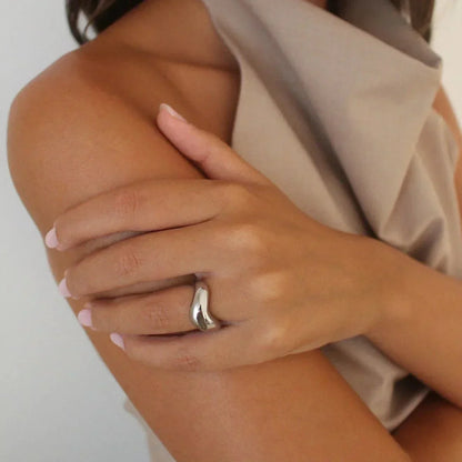 [ElanLuxe]Lana Formless Gold Ring