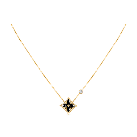 [ElanLuxe Jewelry]STAR BLACK MOP NECKLACE