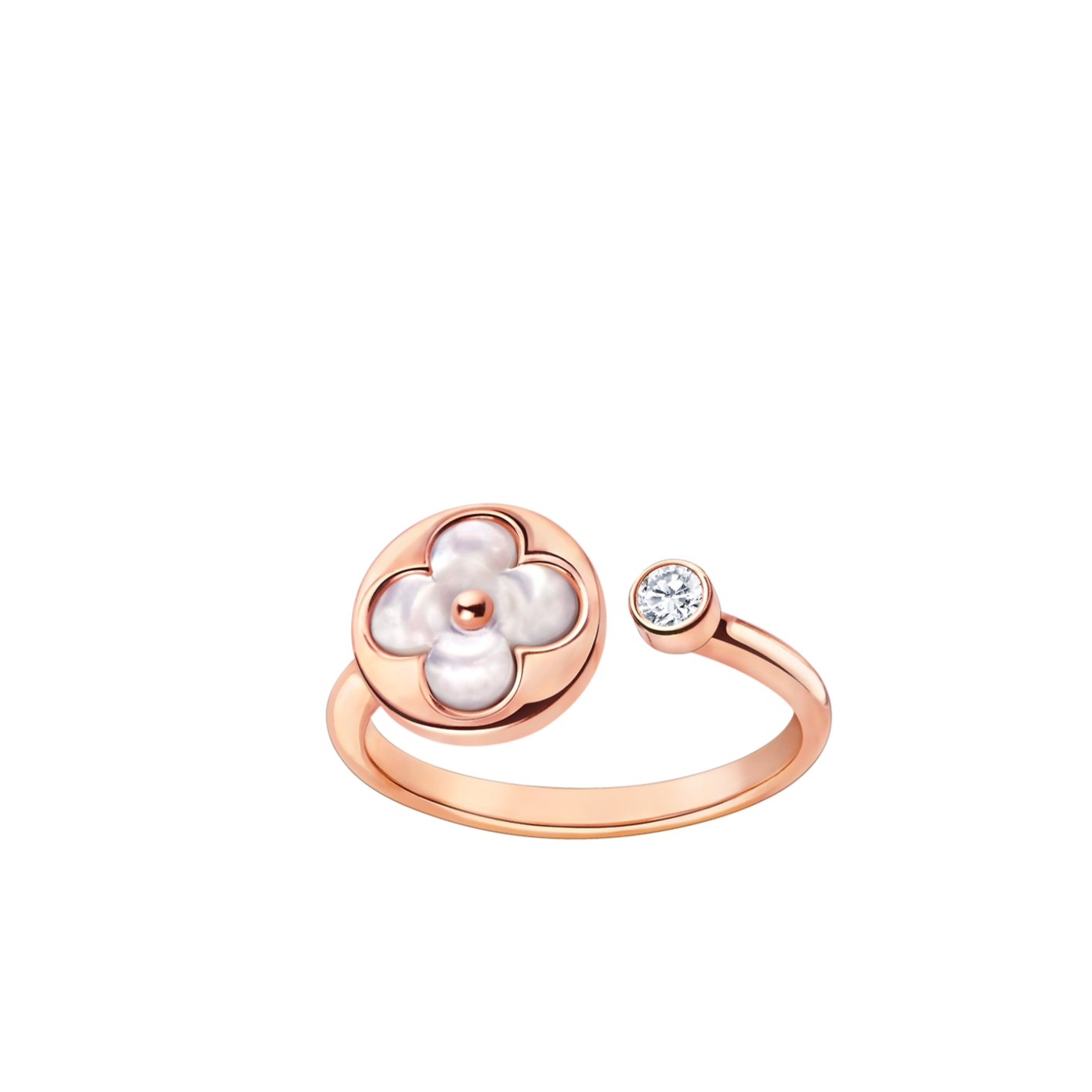 [ElanLuxe Jewelry]SUN 1 DIAMOND PINK MOP RING
