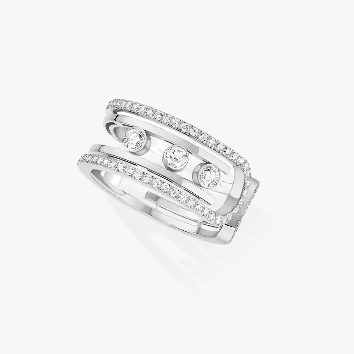 [ElanLuxe Jewelry]Move 10th Diamond Ring in Gold