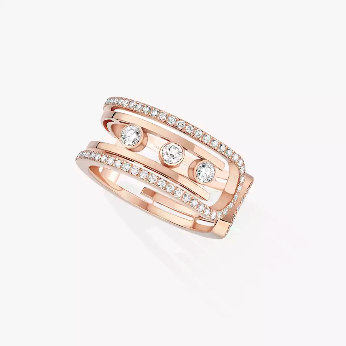 [ElanLuxe Jewelry]Move 10th Diamond Ring in Gold