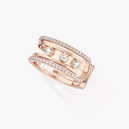 [ElanLuxe Jewelry]Move 10th Diamond Ring in Gold