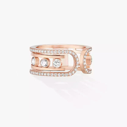 [ElanLuxe Jewelry]Move 10th Diamond Ring in Gold