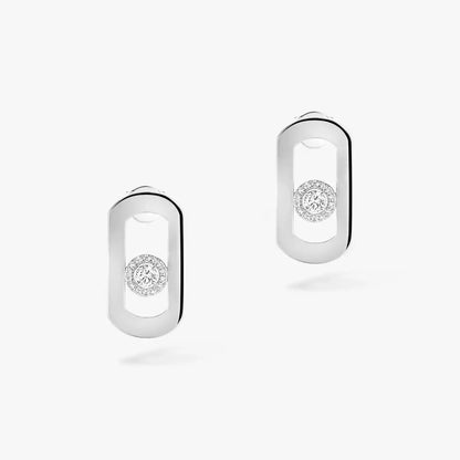 [ElanLuxe Jewelry]So Move Diamond Earrings in Yellow Gold