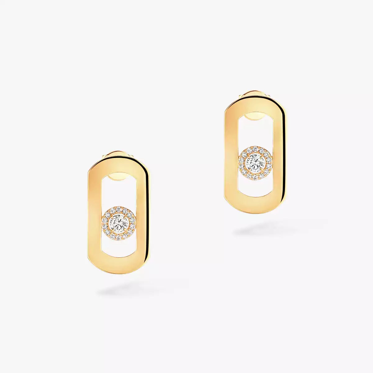 [ElanLuxe Jewelry]So Move Diamond Earrings in Yellow Gold