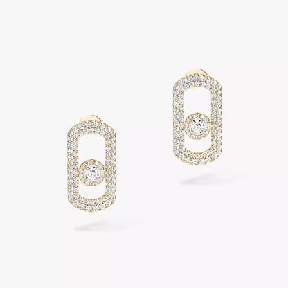 [ElanLuxe Jewelry]So Move Pave_-Set Diamond Earrings in Silver