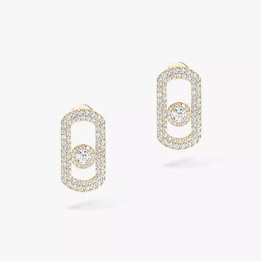 [ElanLuxe Jewelry]So Move Pave_-Set Diamond Earrings in Silver