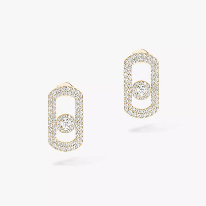 [ElanLuxe Jewelry]So Move Pave_-Set Diamond Earrings in Silver
