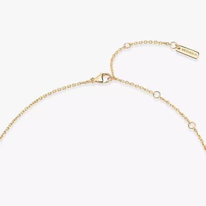 [ElanLuxe Jewelry]Lucky Eye Diamond Necklace in Rose Gold and Turquoise