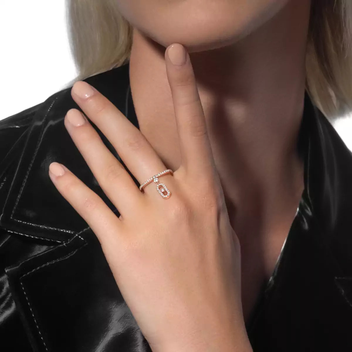 [ElanLuxe Jewelry]Move Uno Diamond Ring