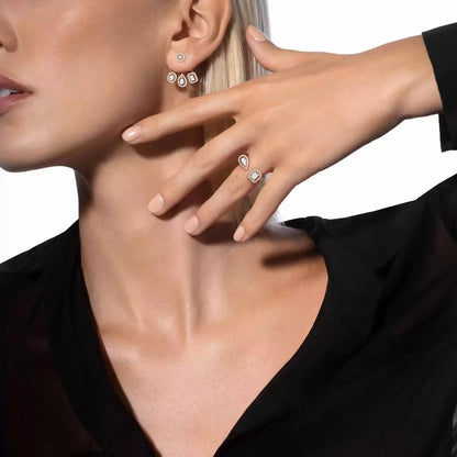 [ElanLuxe Jewelry] My Twin Trio  Diamond Earrings