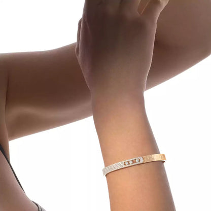 [ElanLuxe Jewelry]Move Noa Cisel half pav bangle