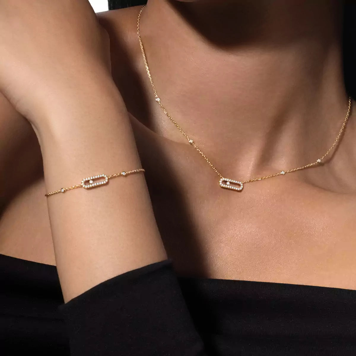 [ElanLuxe Jewelry]Move Uno Necklace