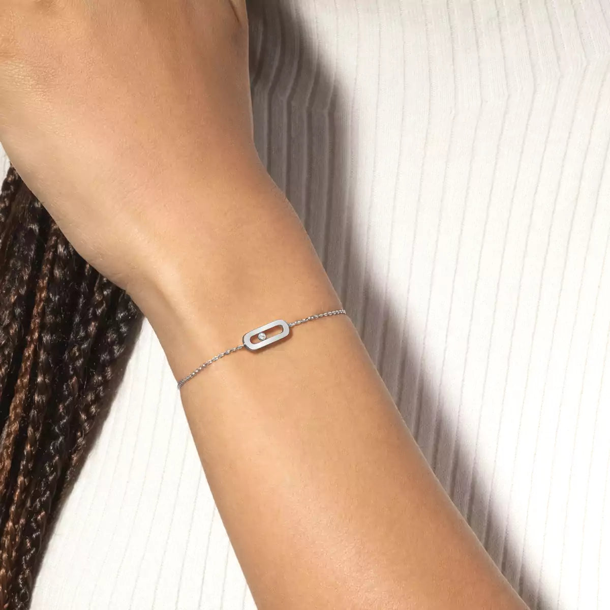 [ElanLuxe Jewelry]Move Uno Diamond Bracelet