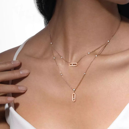 [ElanLuxe Jewelry] Move Uno Diamond Necklace