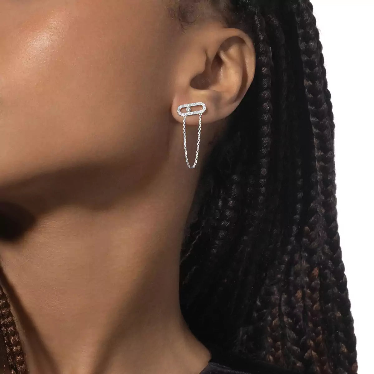 [ElanLuxe Jewelry]Move Uno Diamond Earrings