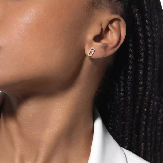 [ElanLuxe Jewelry]Diamond Earrings Move Uno