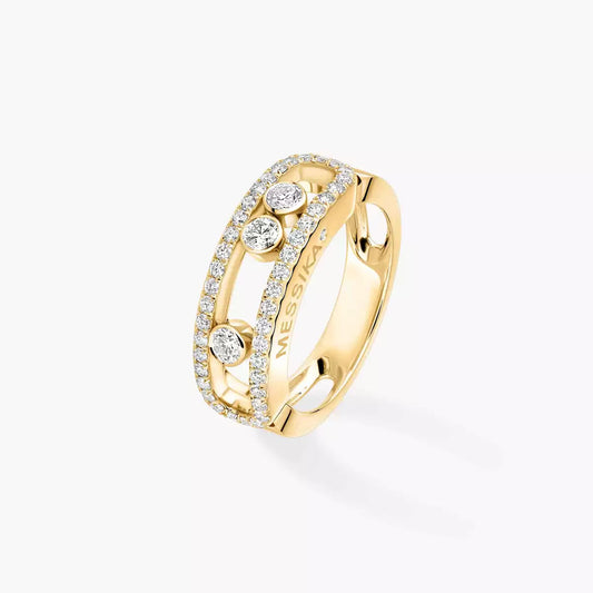 [ElanLuxe Jewelry] Move Gold Diamond Pave_ Ring