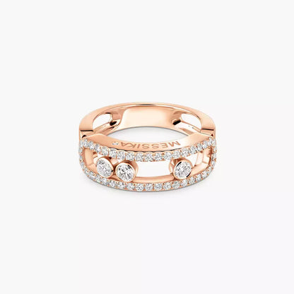 [ElanLuxe Jewelry] Move Gold Diamond Pave_ Ring