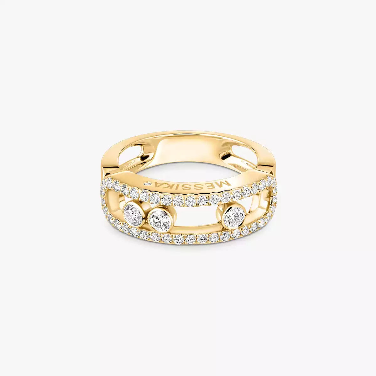 [ElanLuxe Jewelry] Move Gold Diamond Pave_ Ring