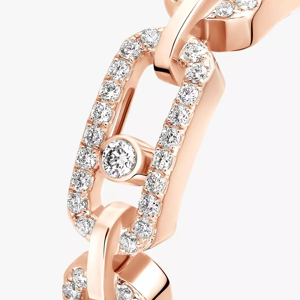 [ElanLuxe Jewelry]Move Link Pave_-Set Diamond Ring in Gold