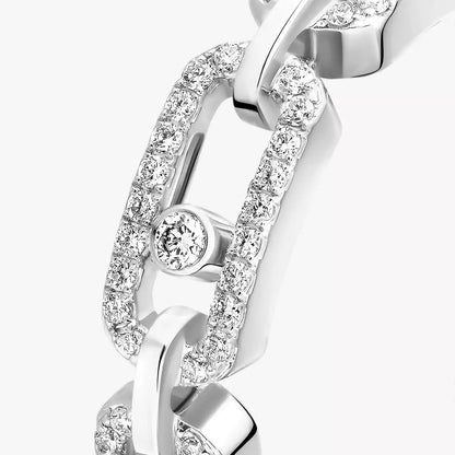 [ElanLuxe Jewelry]Move Link Pave_-Set Diamond Ring in Gold
