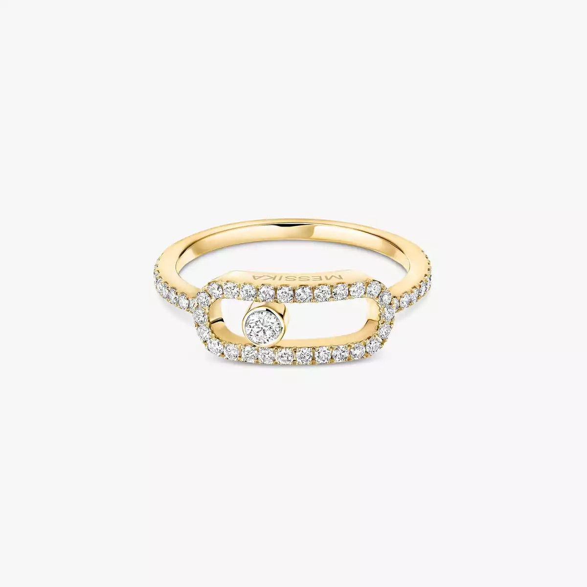 [ElanLuxe Jewelry]Move Uno Diamond Ring in Gold