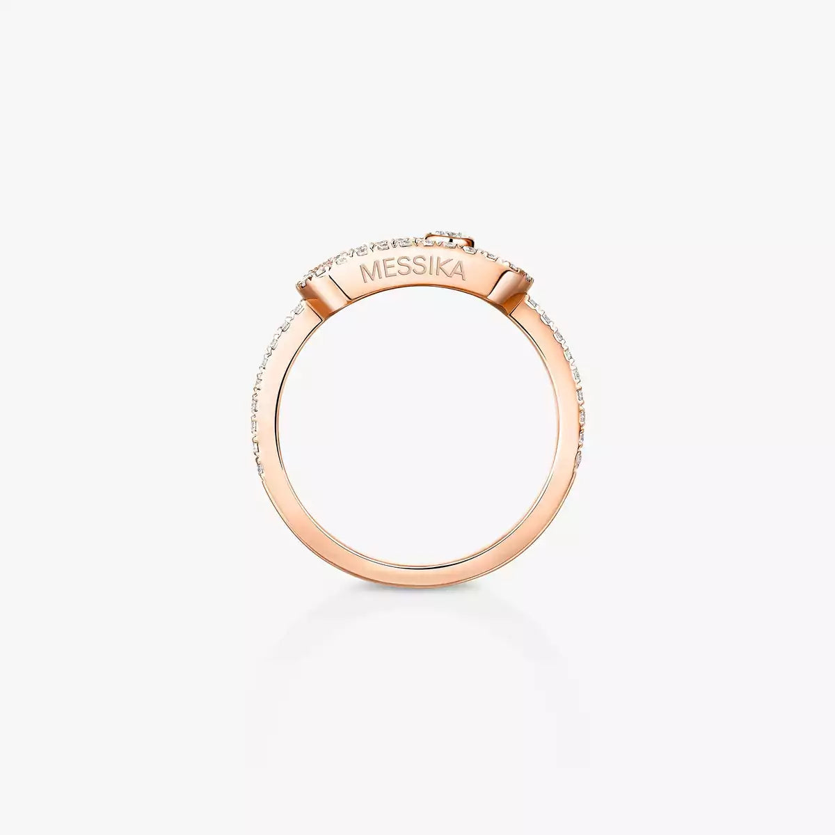 [ElanLuxe Jewelry]Move Uno Diamond Ring in Gold