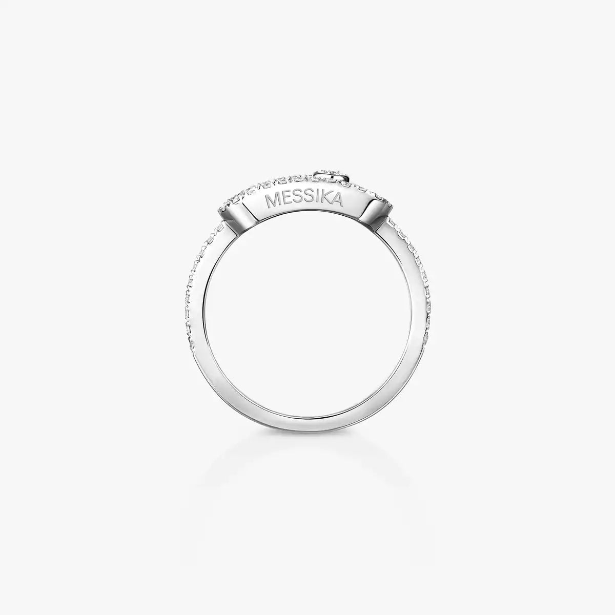 [ElanLuxe Jewelry]Move Uno Diamond Ring in Gold