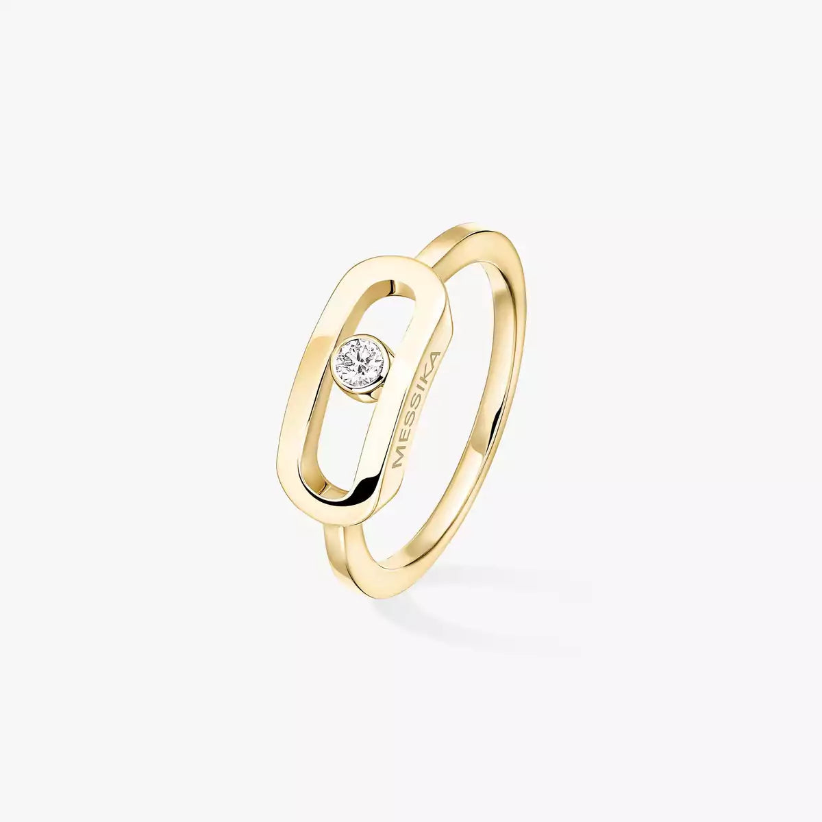 [ElanLuxe Jewelry]Move Uno Diamond Ring in Gold